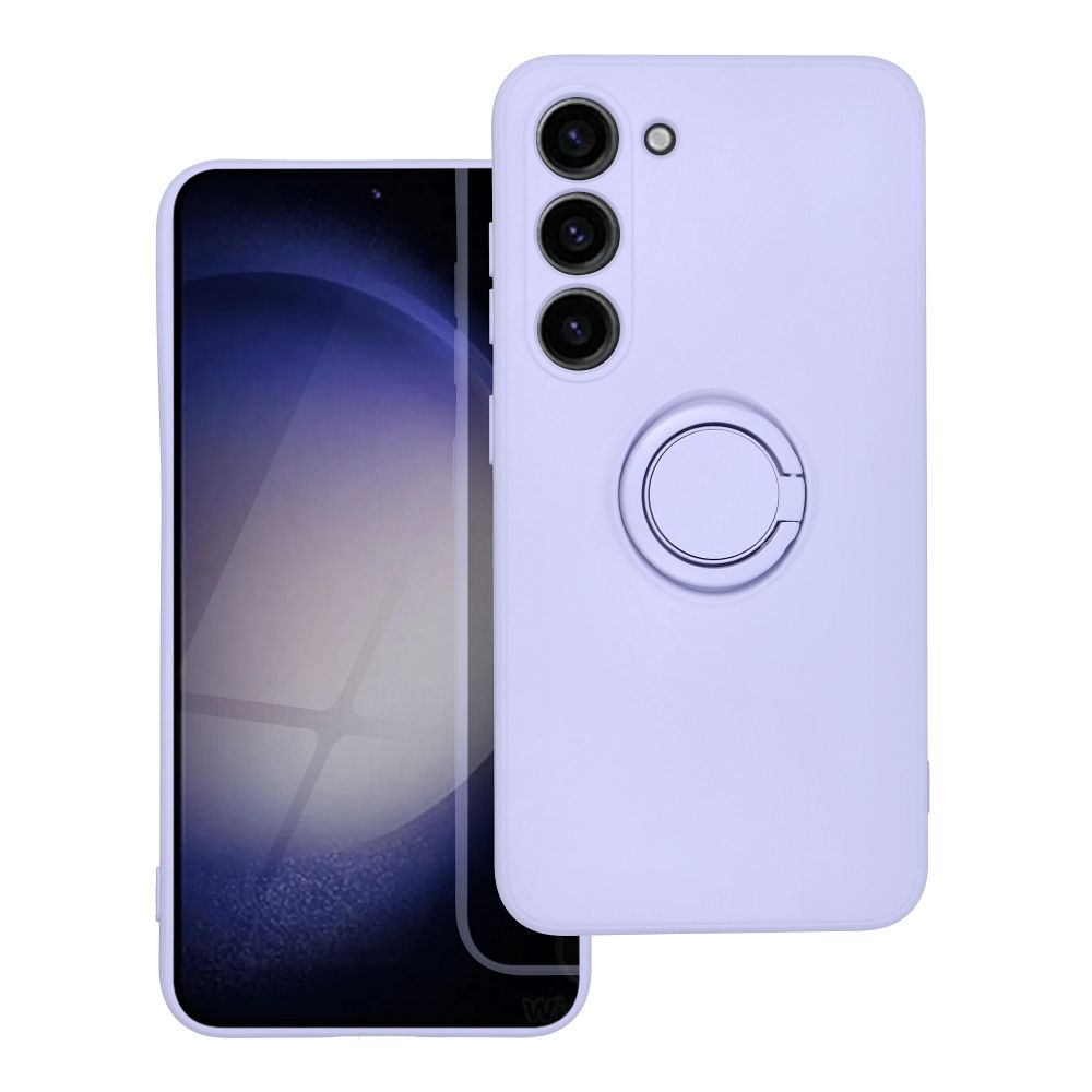 Husa Protectie cu Inel din Silicon Soft Samsung S23 Ultra- Mov - 2 | YEO